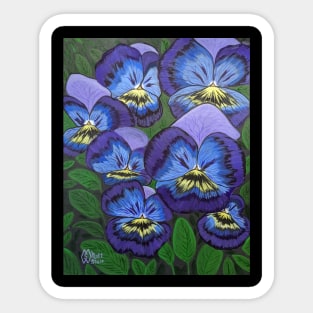 Pansy Flowers Sticker